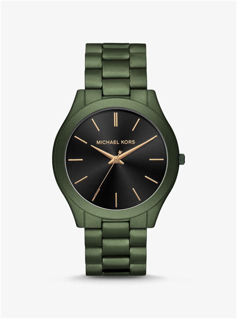 michael kors lime green watch|Michael Kors runway green.